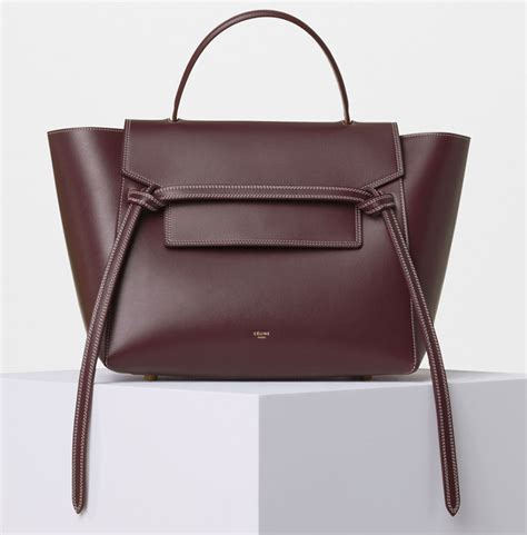 celine luggage burgundy blue color|celine belt bag.